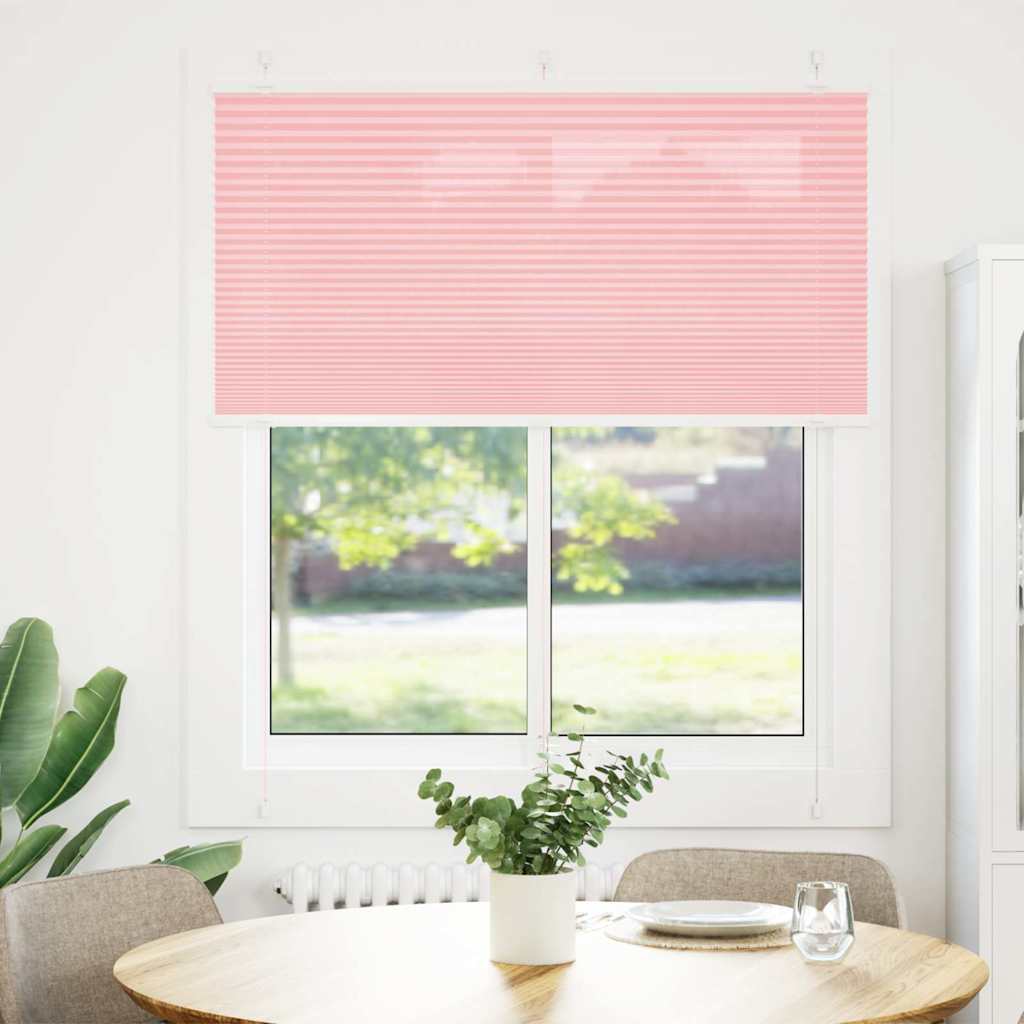 plisségardin Rosa 120x150 cm Stoff Bredde 119,4 cm Polyester