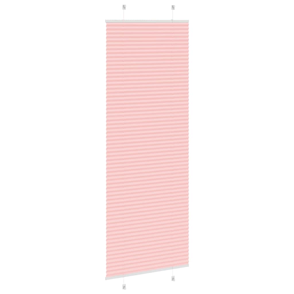 plisségardin Rosa 75x200 cm Stoff Bredde 74,4 cm Polyester
