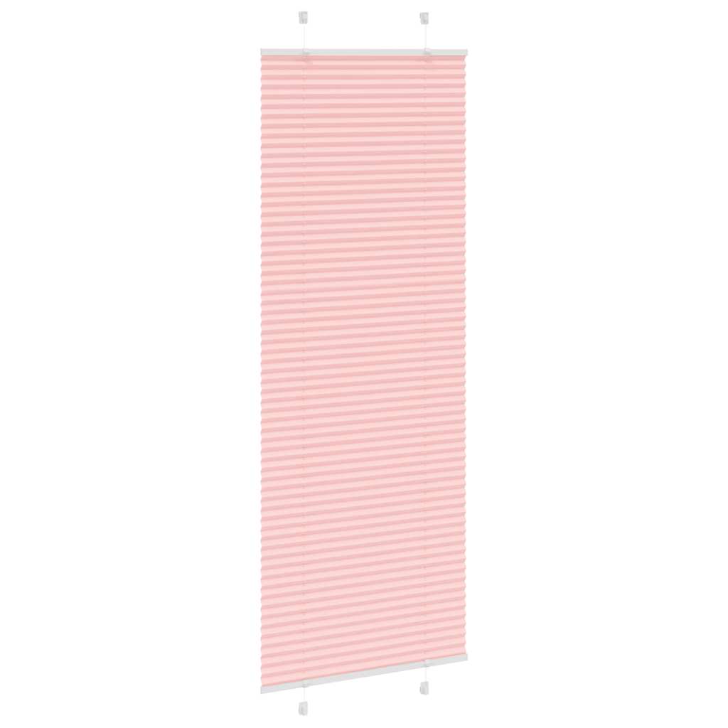 plisségardin Rosa 80x200 cm Stoff Bredde 79,4 cm Polyester
