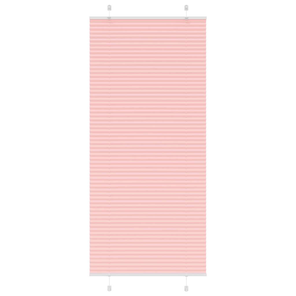 plisségardin Rosa 90x200 cm Stoff Bredde 89,4 cm Polyester