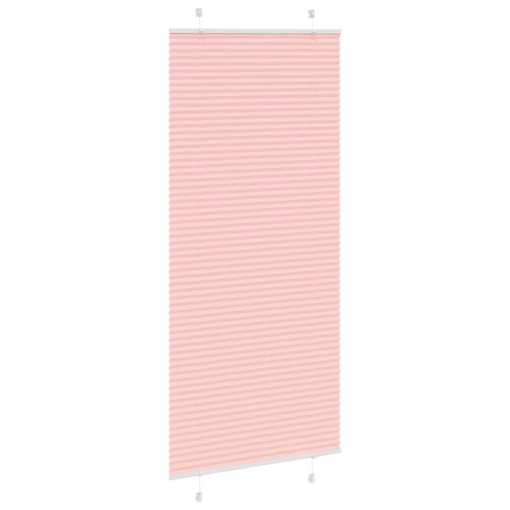 plisségardin Rosa 90x200 cm Stoff Bredde 89,4 cm Polyester