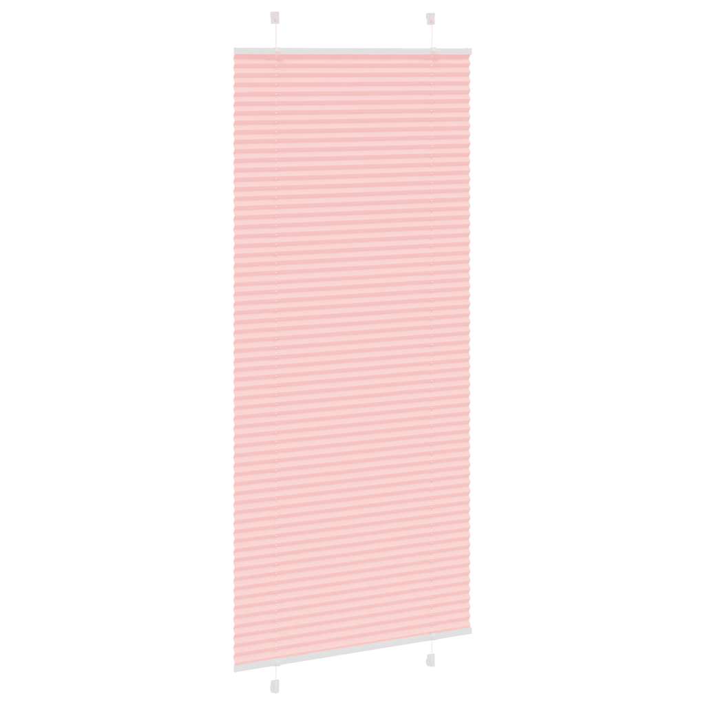 plisségardin Rosa 90x200 cm Stoff Bredde 89,4 cm Polyester