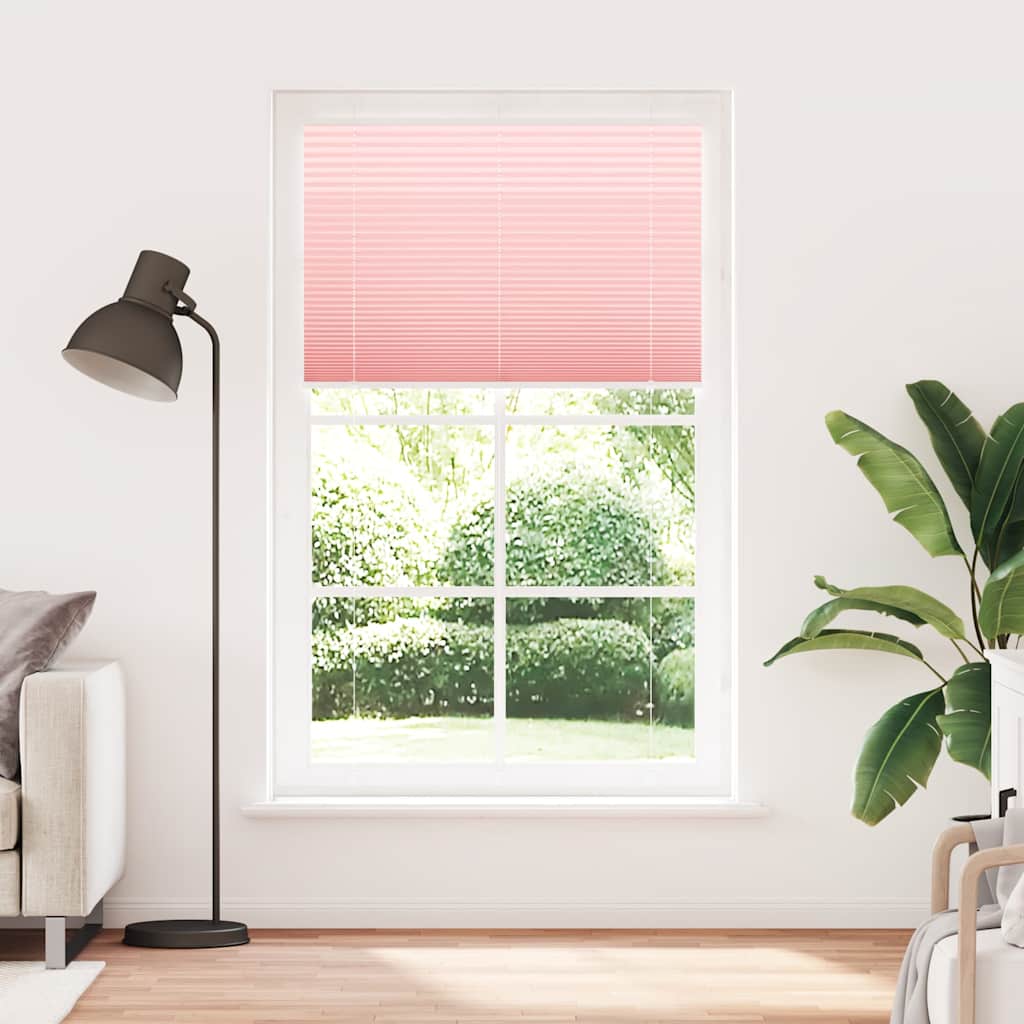 plisségardin Rosa 115x200 cm Stoff Bredde 114,4 cm Polyester