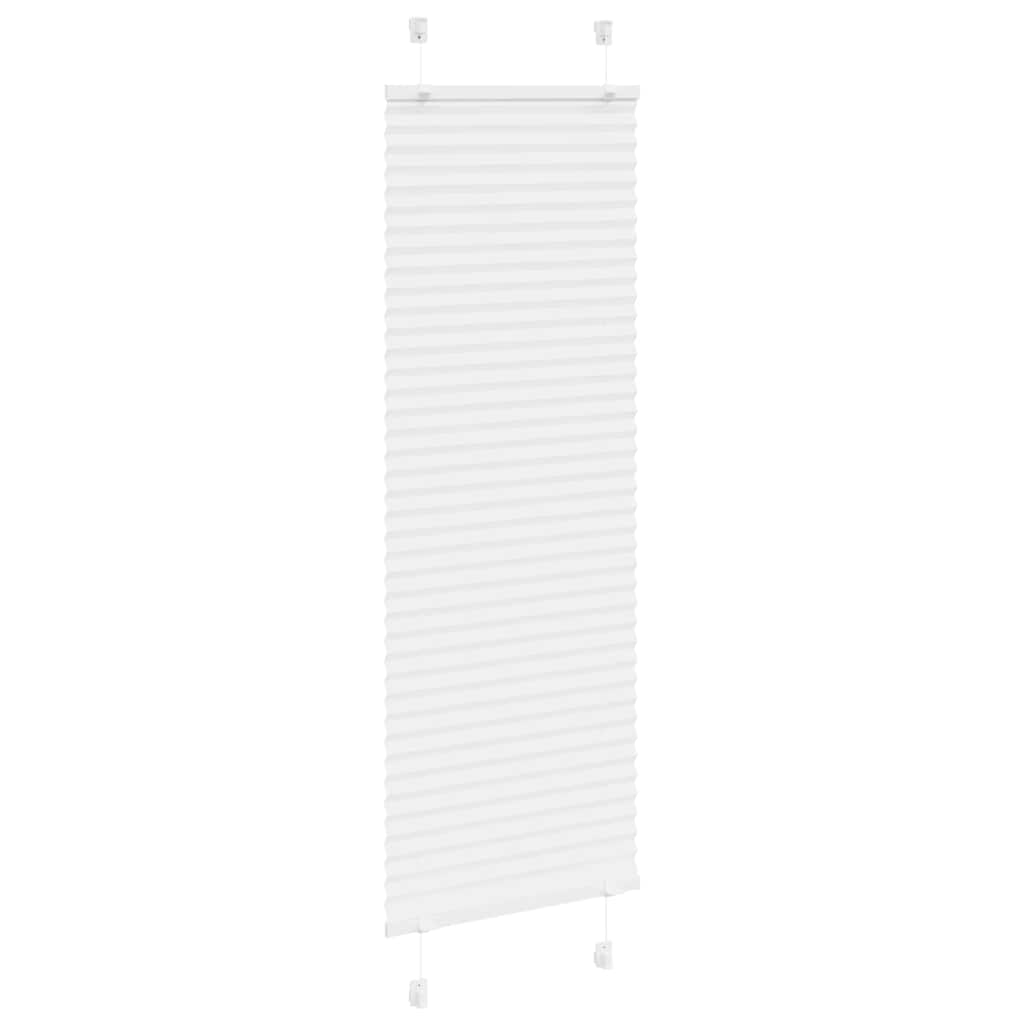 plisségardin Hvit 50x100 cm Stoff Bredde 49,4 cm Polyester vidaXL