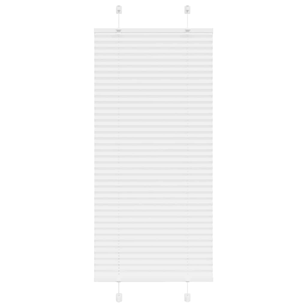 plisségardin Hvit 60x100 cm Stoff Bredde 59,4 cm Polyester