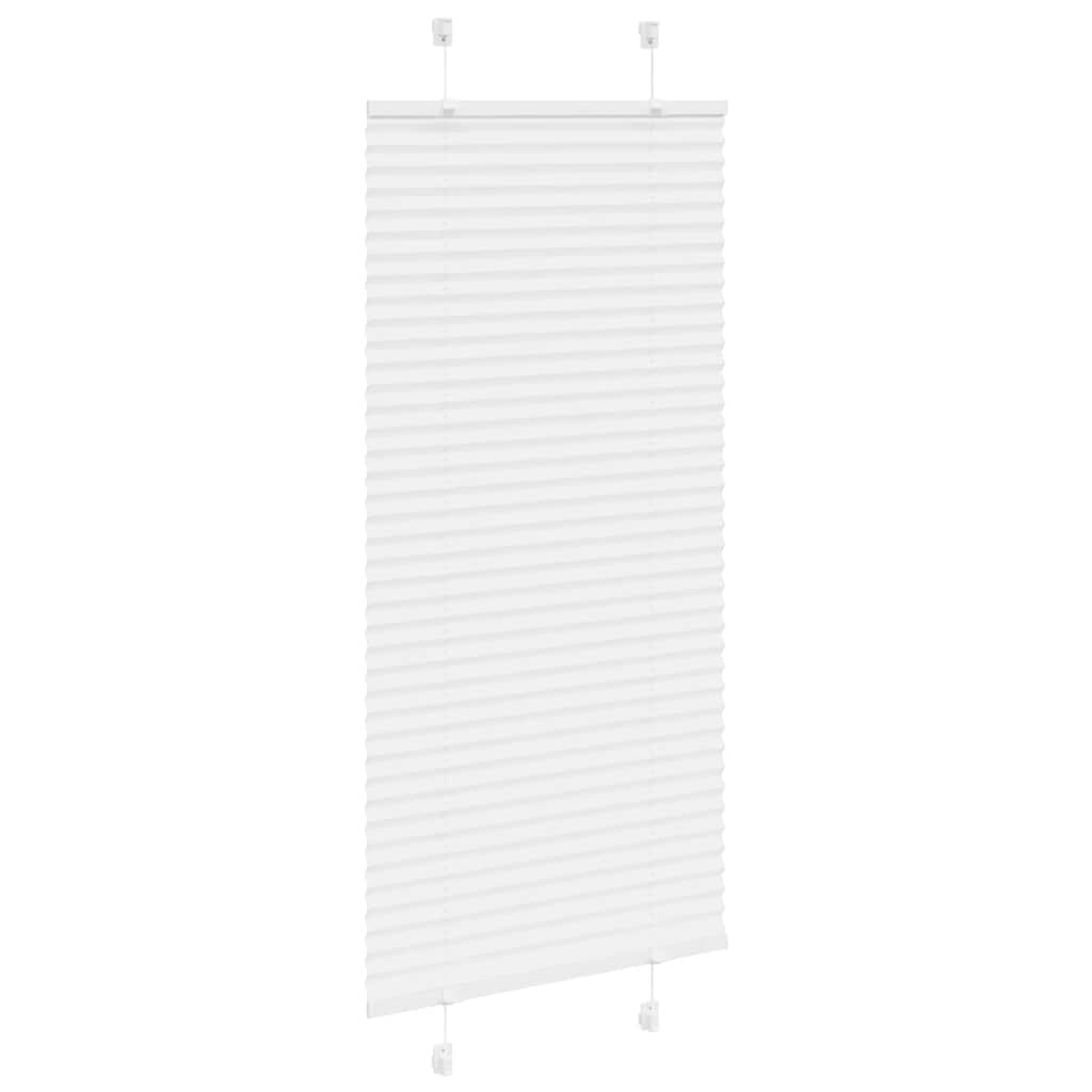 plisségardin Hvit 60x100 cm Stoff Bredde 59,4 cm Polyester