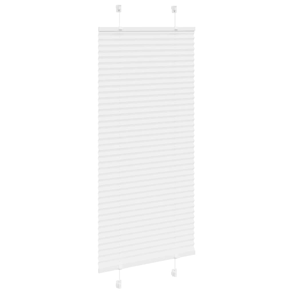 plisségardin Hvit 65x100 cm Stoff Bredde 64,4 cm Polyester vidaXL