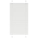 plisségardin Hvit 70x100 cm Stoff Bredde 69,4 cm Polyester