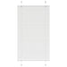plisségardin Hvit 75x100 cm Stoff Bredde 74,4 cm Polyester