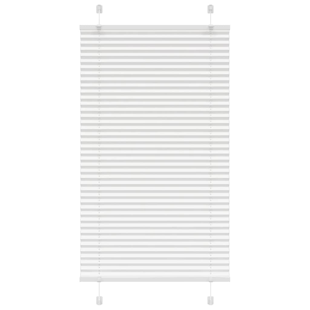 plisségardin Hvit 75x100 cm Stoff Bredde 74,4 cm Polyester