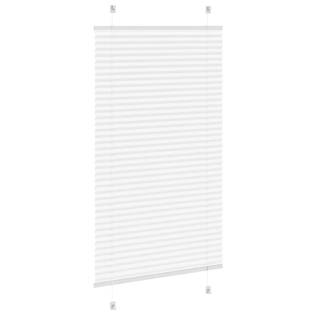 plisségardin Hvit 80x100 cm Stoff Bredde 79,4 cm Polyester
