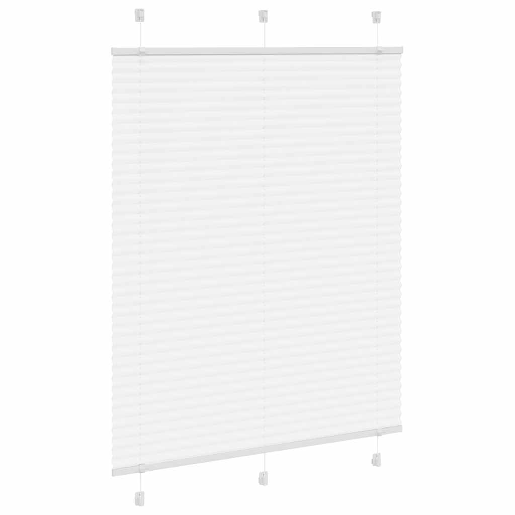 plisségardin Hvit 110x100 cm Stoff Bredde 109,4 cm Polyester