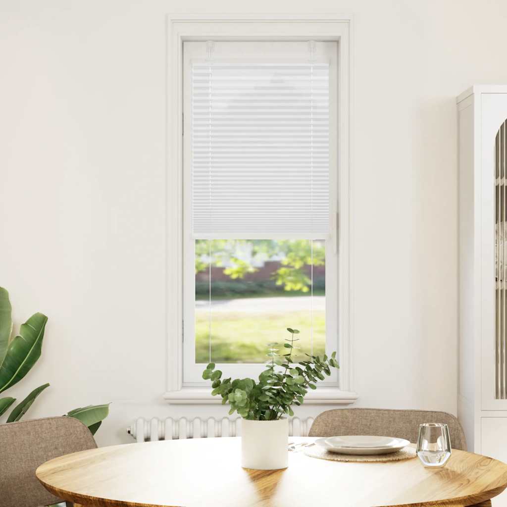 plisségardin Hvit 50x150 cm Stoff Bredde 49,4 cm Polyester