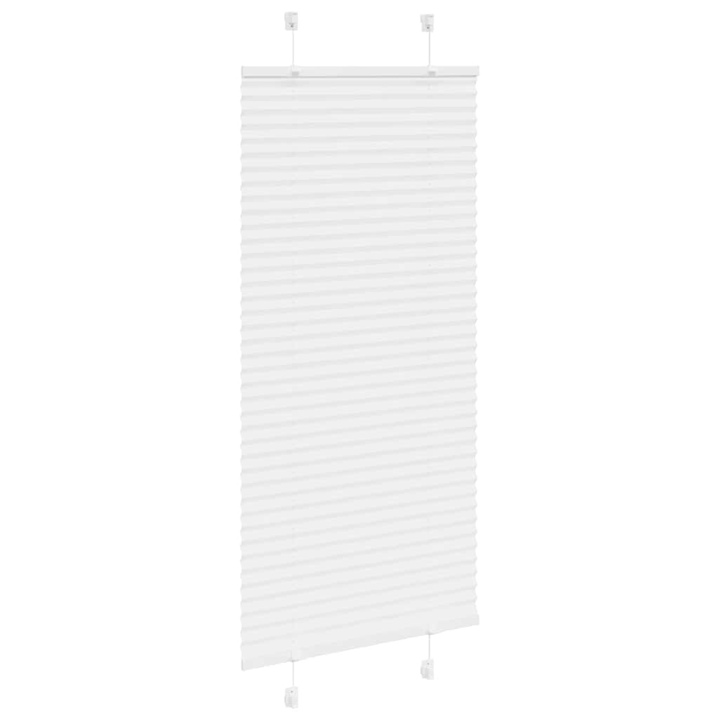 plisségardin Hvit 65x150 cm Stoff Bredde 64,4 cm Polyester