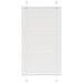plisségardin Hvit 70x150 cm Stoff Bredde 69,4 cm Polyester