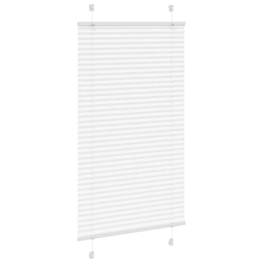 plisségardin Hvit 75x150 cm Stoff Bredde 74,4 cm Polyester