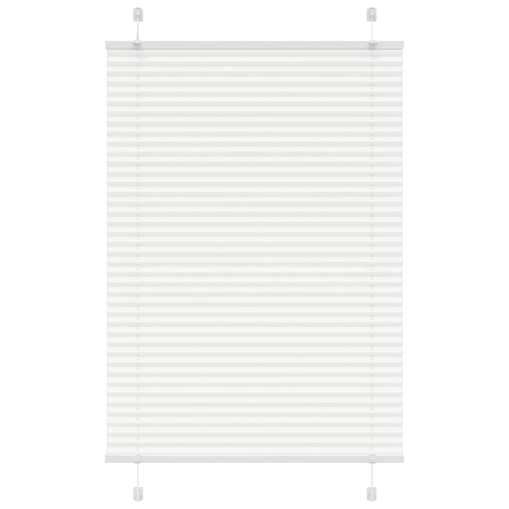 plisségardin Hvit 95x150 cm Stoff Bredde 94,4 cm Polyester