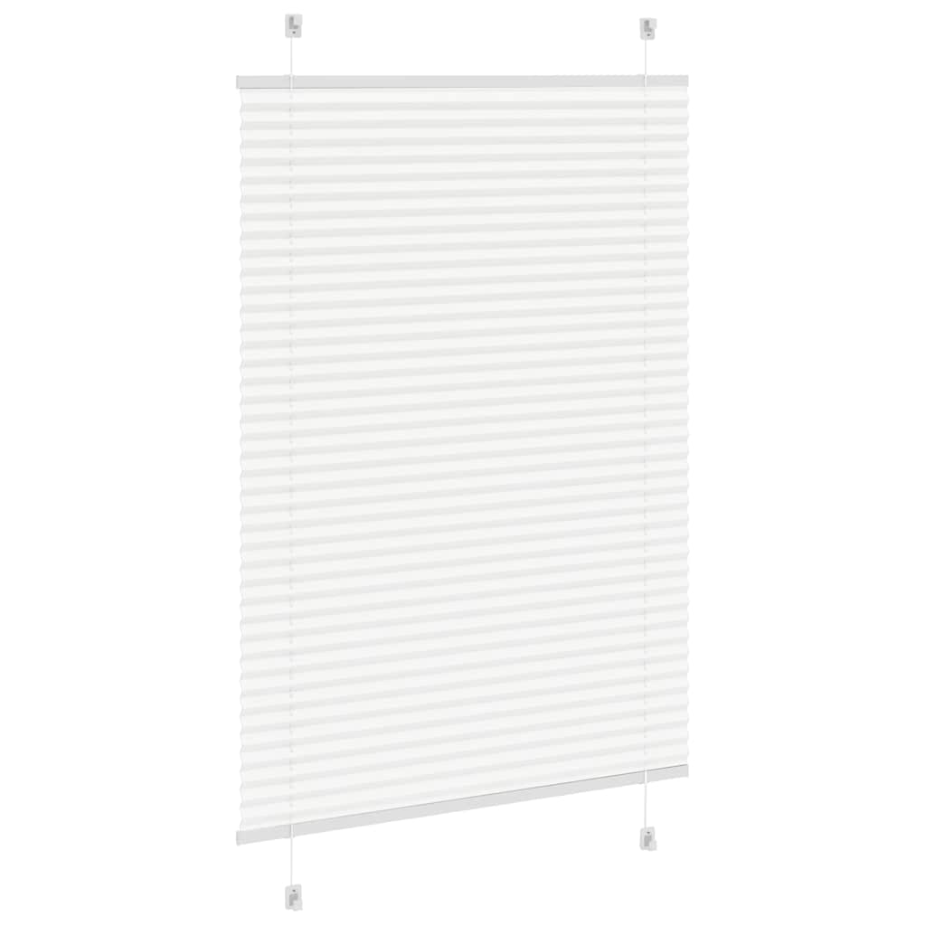 plisségardin Hvit 100x150 cm Stoff Bredde 99,4 cm Polyester