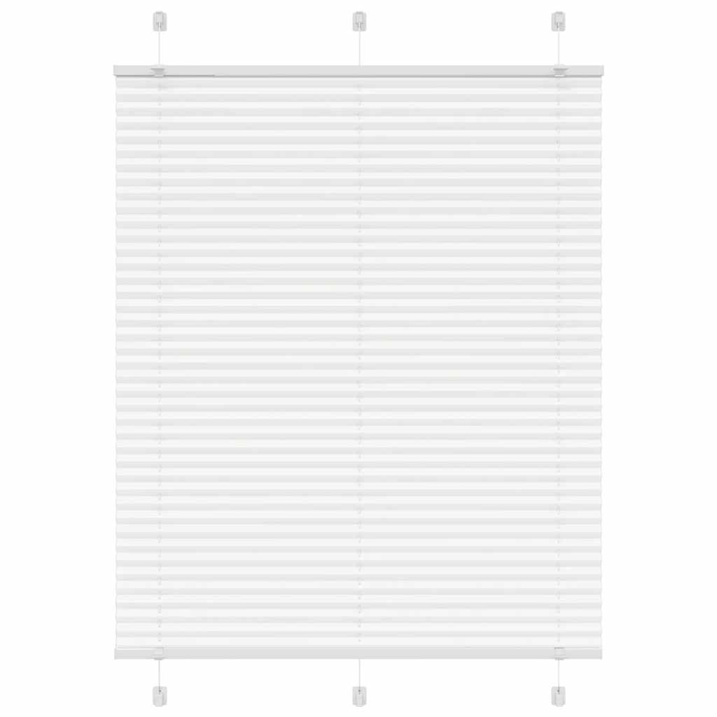 plisségardin Hvit 105x150 cm Stoff Bredde 104,4 cm Polyester