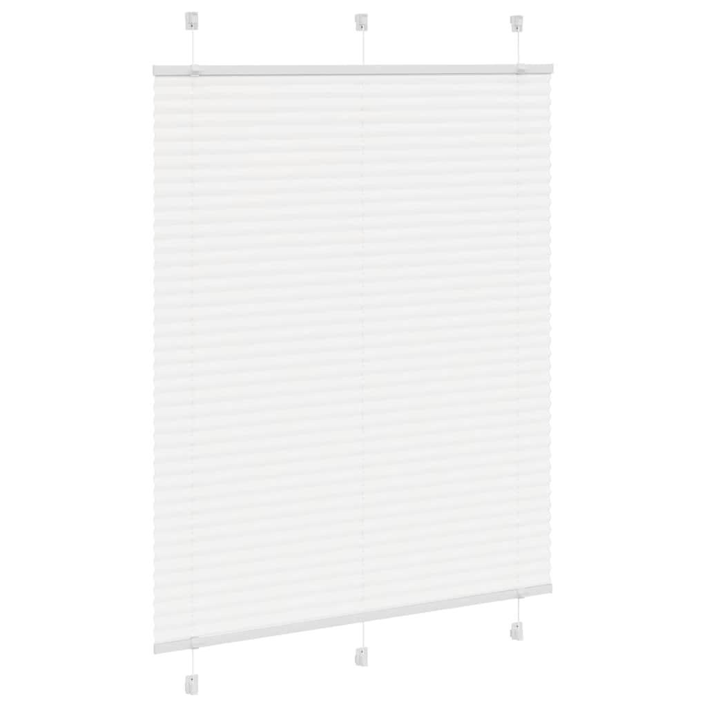 plisségardin Hvit 105x150 cm Stoff Bredde 104,4 cm Polyester