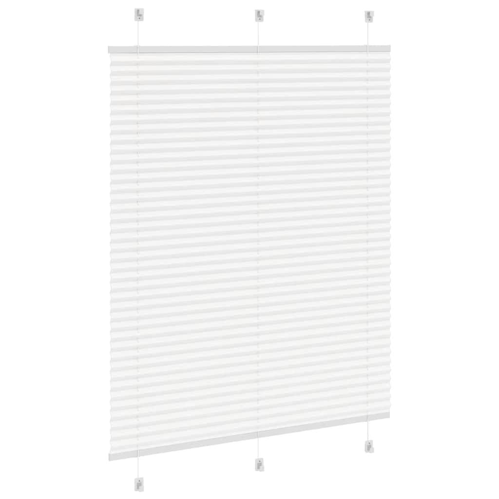 plisségardin Hvit 110x150 cm Stoff Bredde 109,4 cm Polyester