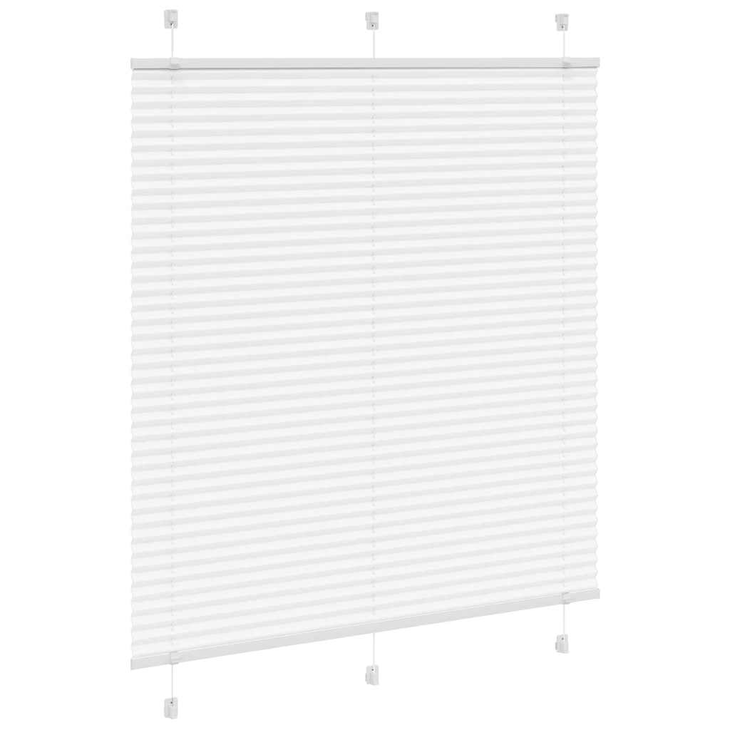 plisségardin Hvit 115x150 cm Stoff Bredde 114,4 cm Polyester