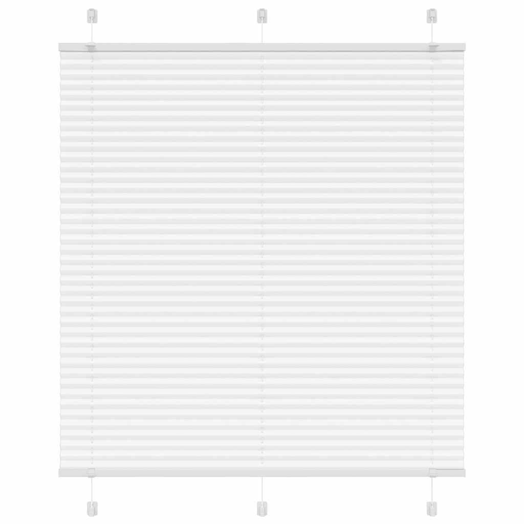 plisségardin Hvit 120x150 cm Stoff Bredde 119,4 cm Polyester vidaXL