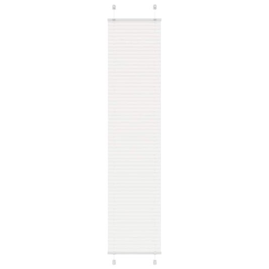 plisségardin Hvit 40x200 cm Stoff Bredde 39,4 cm Polyester