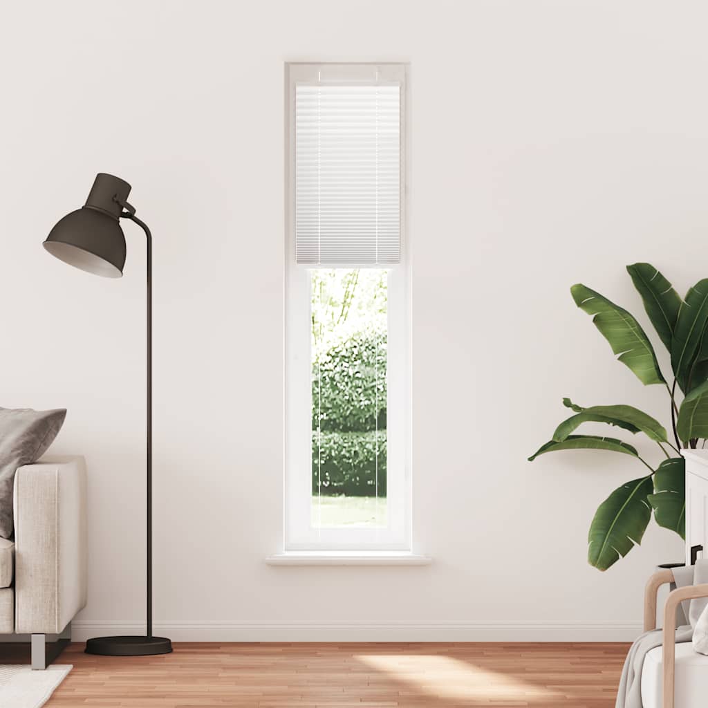 plisségardin Hvit 50x200 cm Stoff Bredde 49,4 cm Polyester vidaXL