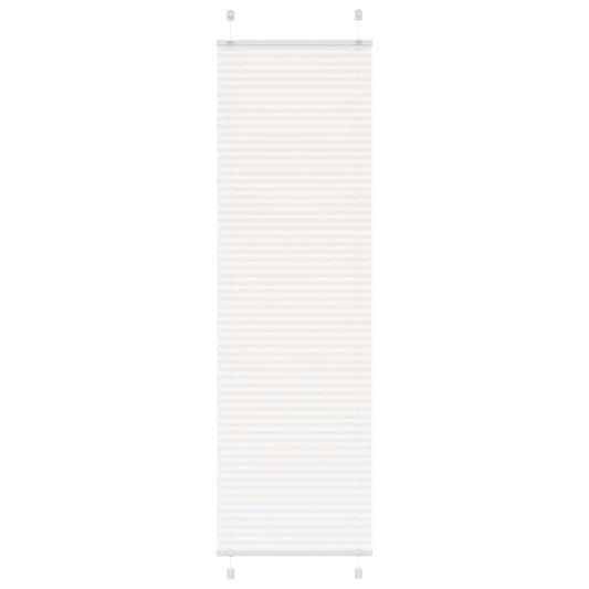 plisségardin Hvit 60x200 cm Stoff Bredde 59,4 cm Polyester vidaXL