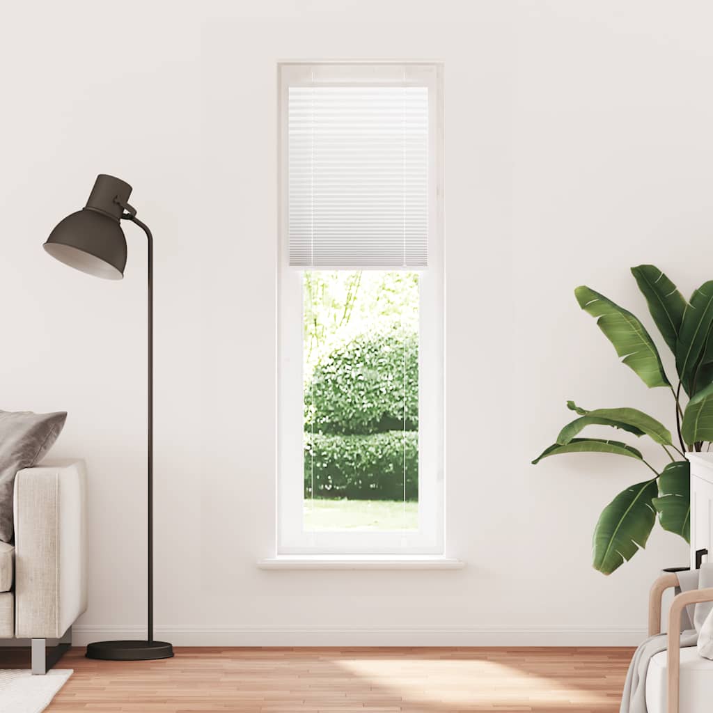 plisségardin Hvit 60x200 cm Stoff Bredde 59,4 cm Polyester vidaXL