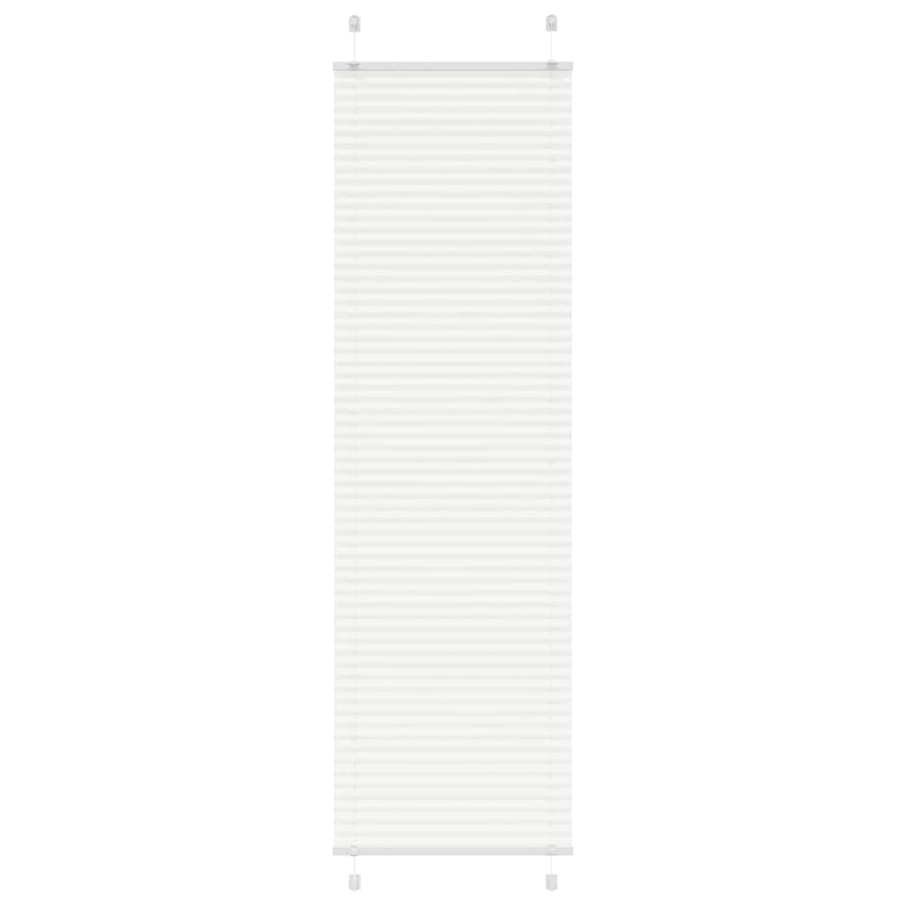 plisségardin Hvit 65x200 cm Stoff Bredde 64,4 cm Polyester vidaXL