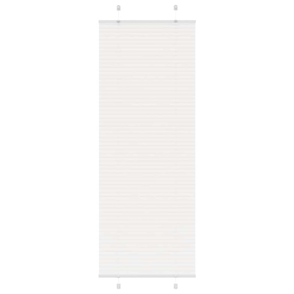 plisségardin Hvit 70x200 cm Stoff Bredde 69,4 cm Polyester vidaXL