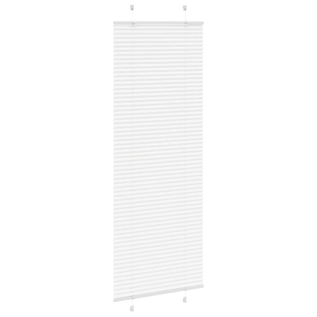 plisségardin Hvit 75x200 cm Stoff Bredde 74,4 cm Polyester vidaXL