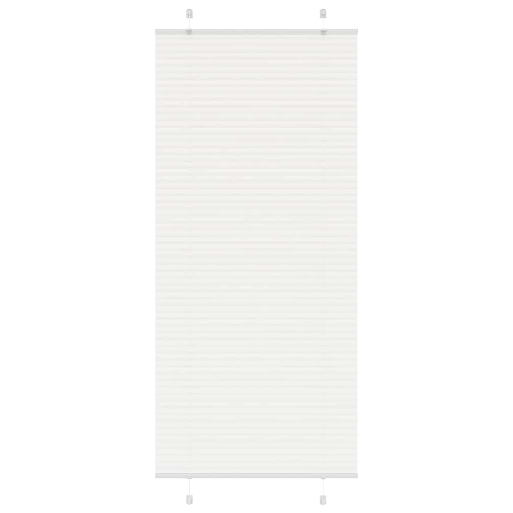 plisségardin Hvit 95x200 cm Stoff Bredde 94,4 cm Polyester