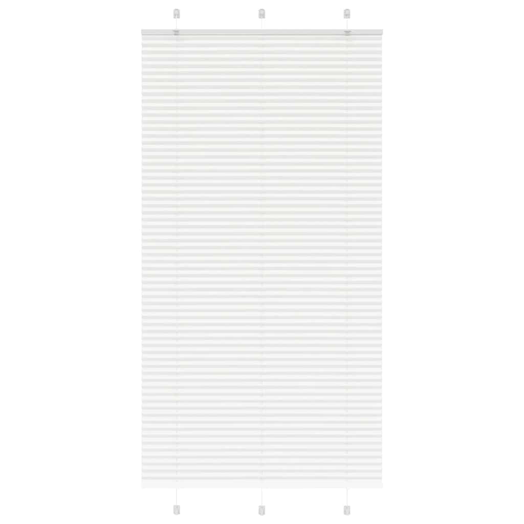 plisségardin Hvit 105x200 cm Stoff Bredde 104,4 cm Polyester