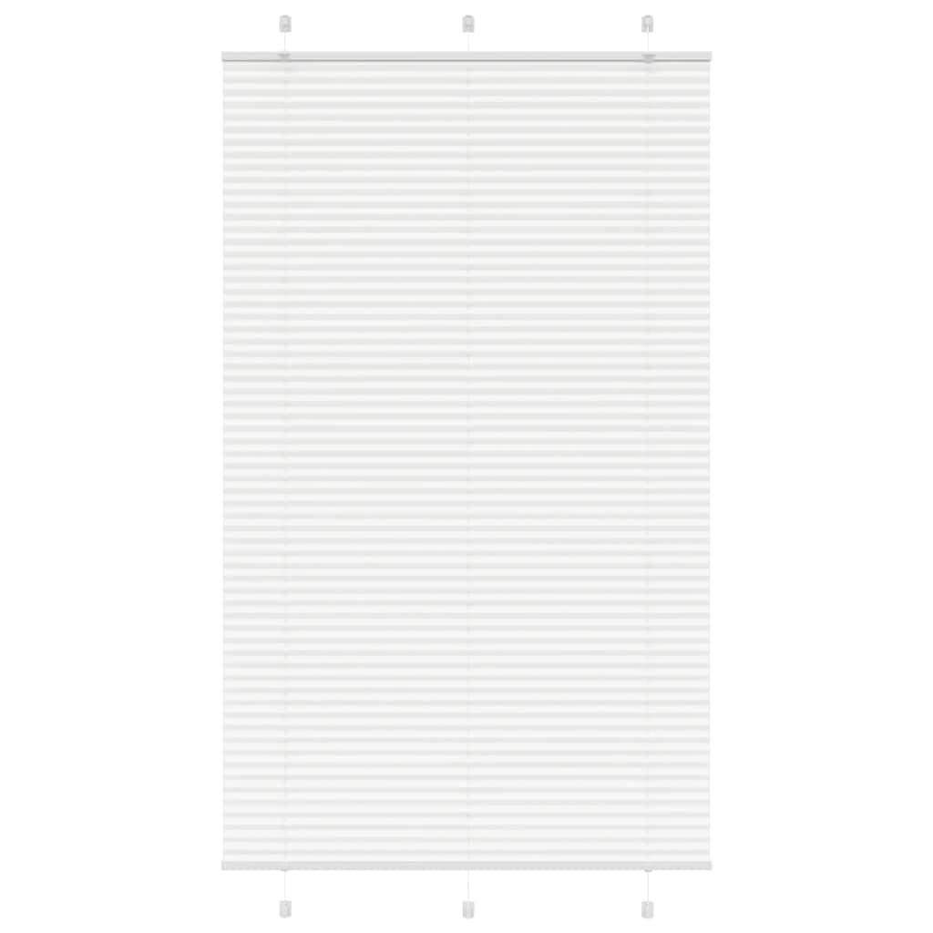 plisségardin Hvit 115x200 cm Stoff Bredde 114,4 cm Polyester