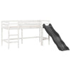 Loftseng for barn uten madrass hvit 80x200 cm heltre furu