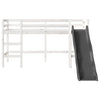 Loftseng for barn uten madrass hvit 80x200 cm heltre furu