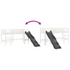 Loftseng for barn uten madrass hvit 80x200 cm heltre furu