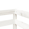Loftseng for barn uten madrass hvit 80x200 cm heltre furu