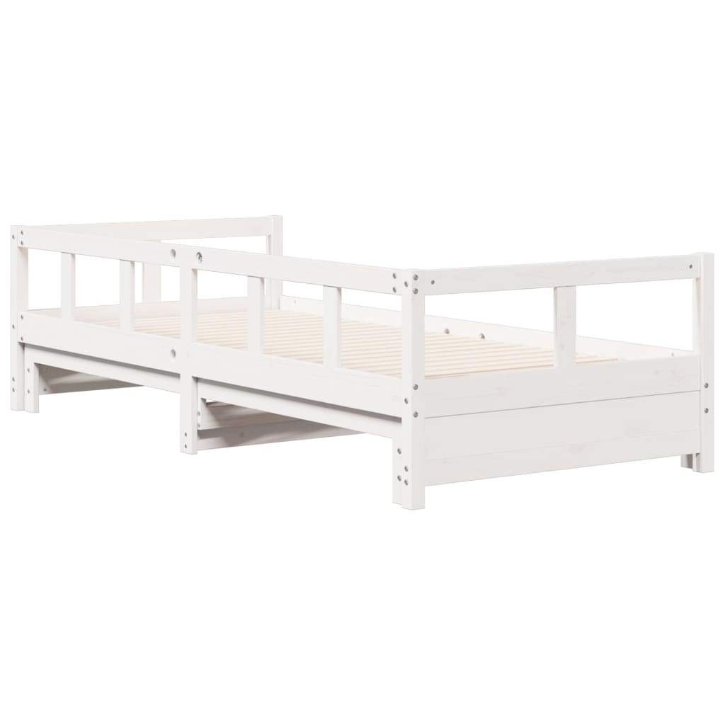 Dagseng uten madrass hvit 90x200 cm heltre furu