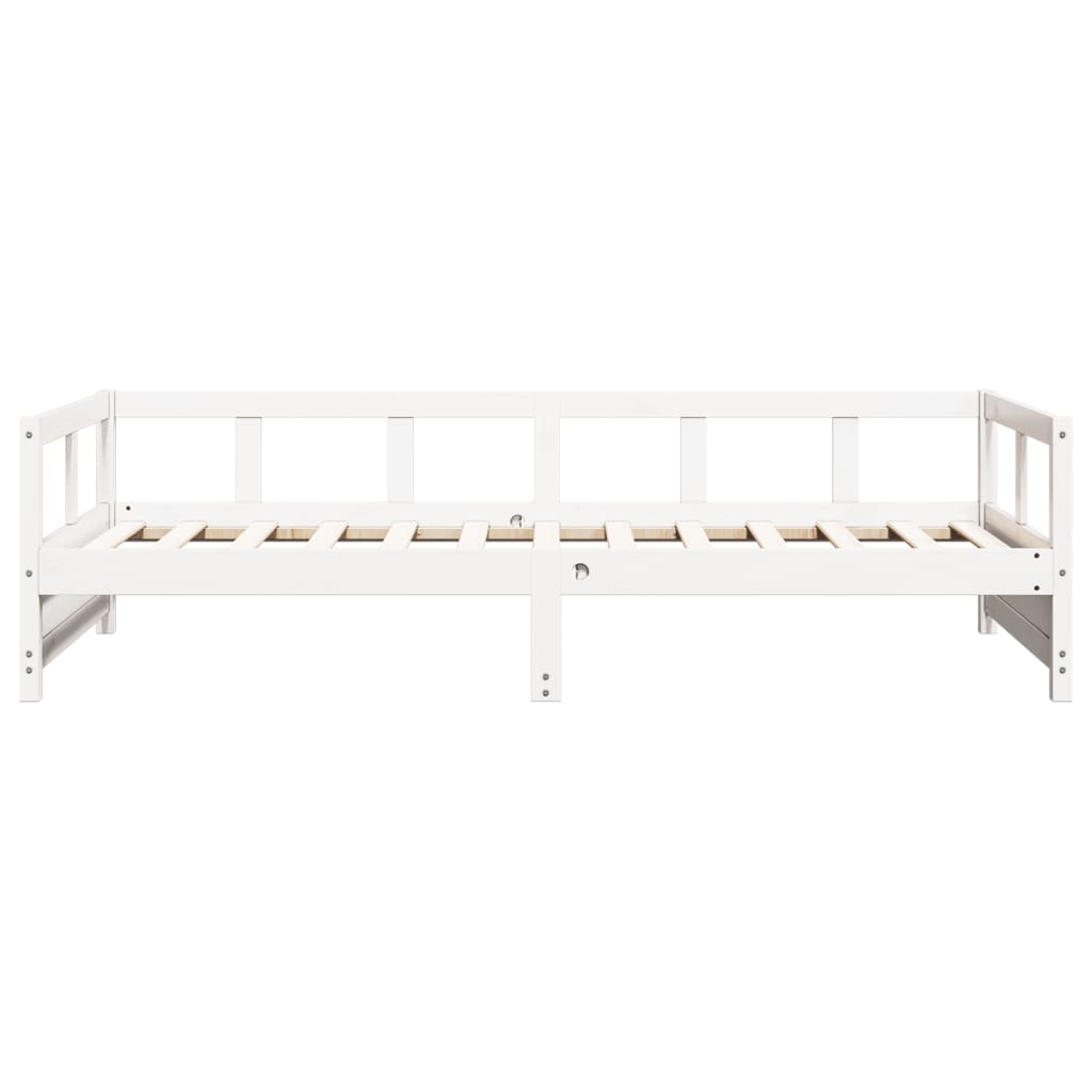 Dagseng uten madrass hvit 80x200 cm heltre furu