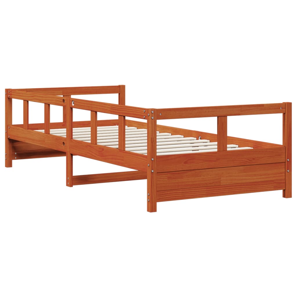 Dagseng uten madrass voksbrun 80x200 cm heltre furu