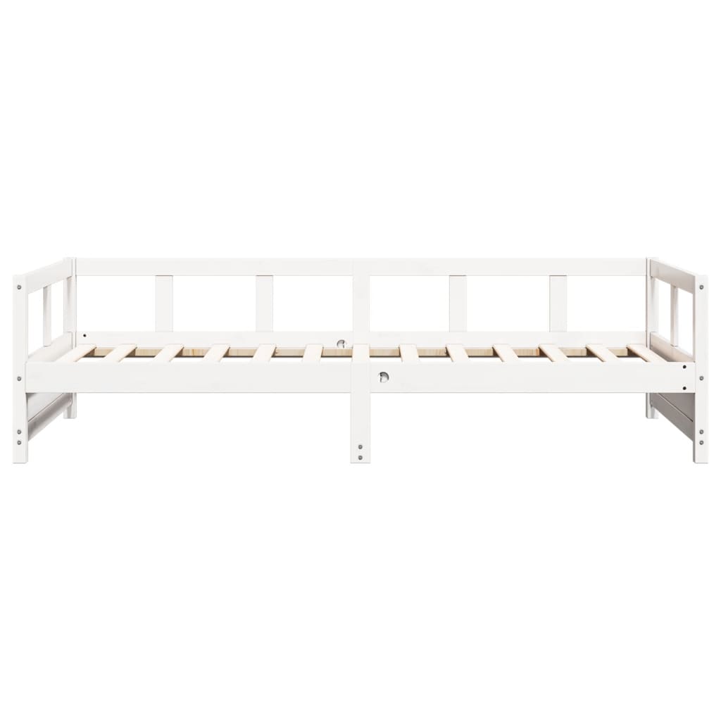 Dagseng uten madrass hvit 90x200 cm heltre furu