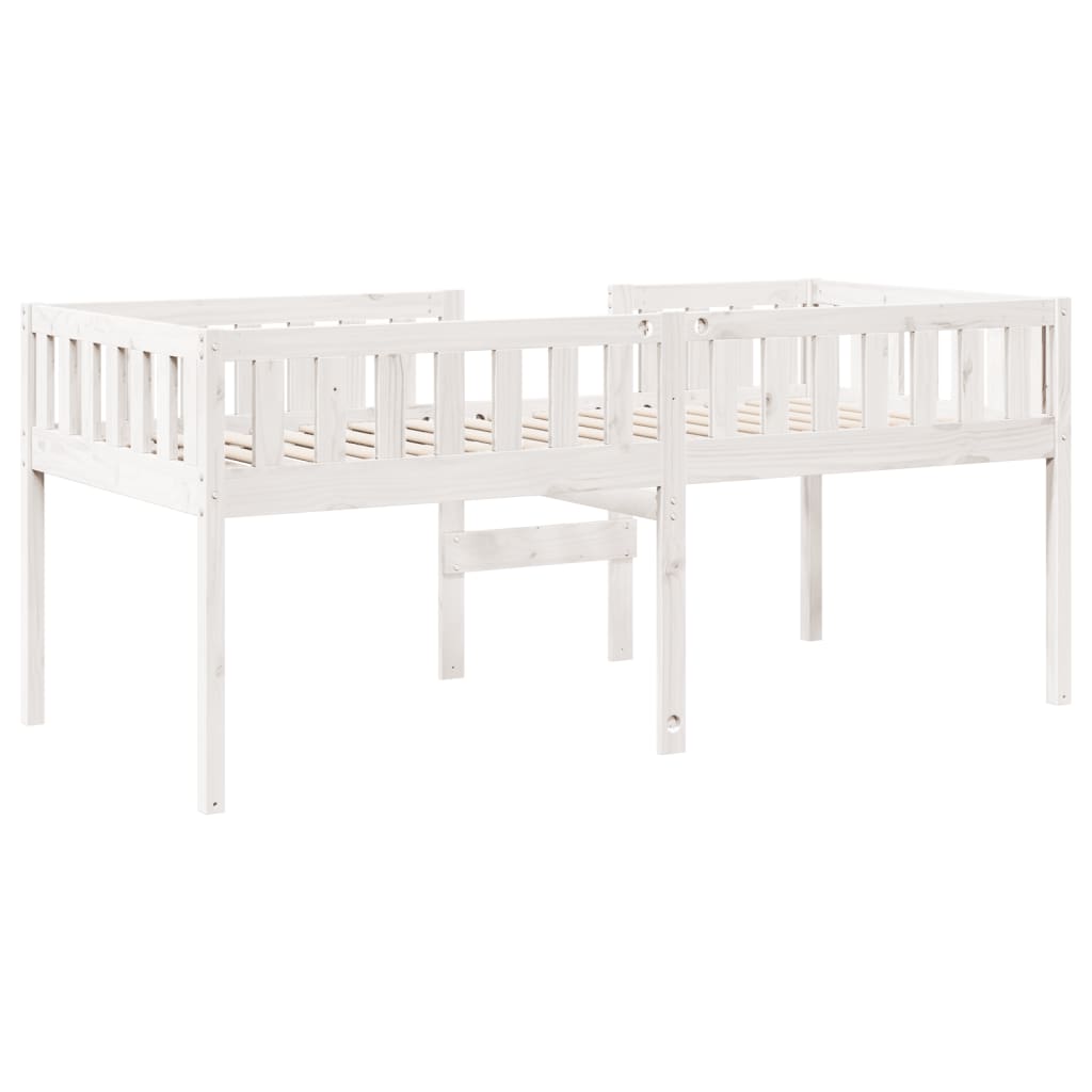 Barneseng uten madrass hvit 90x190 cm heltre furu