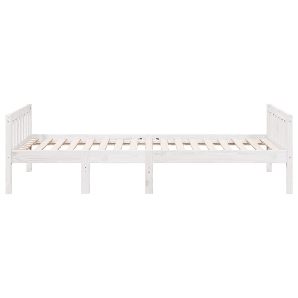 Barneseng uten madrass hvit 90x190 cm heltre furu