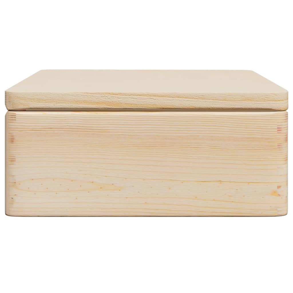 Trekasse med lokk 40x30x13 cm heltre furu