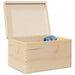 Trekasse med lokk 40x30x23 cm heltre furu