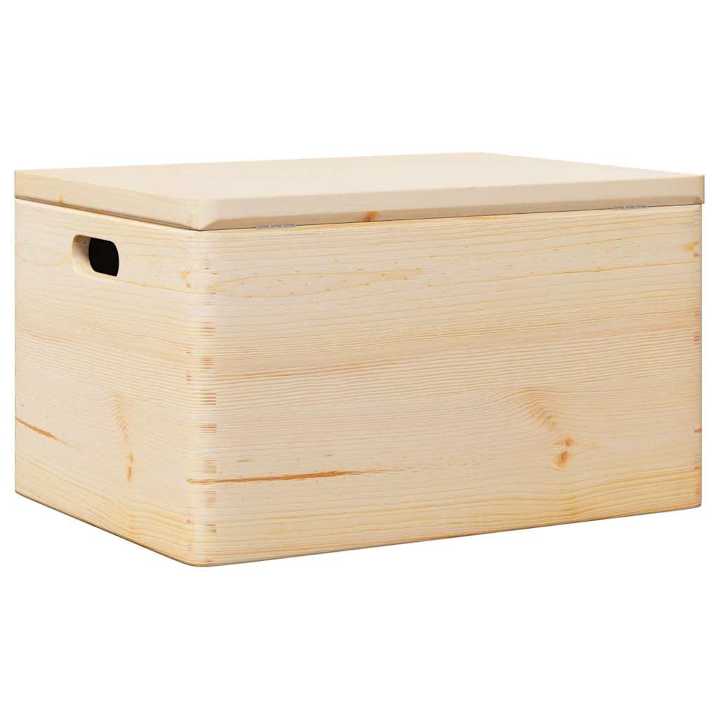 Trekasse med lokk og håndtak 40x30x23 cm heltre furu